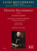 Duetto accademico G 559 La destra ti chiedo (Score)