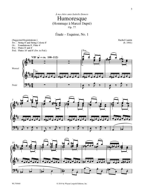 Humoresque: Hommage à Marcel Dupré, op. 77