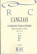 Scherzi forastieri per suonare a quattro voci (Score)