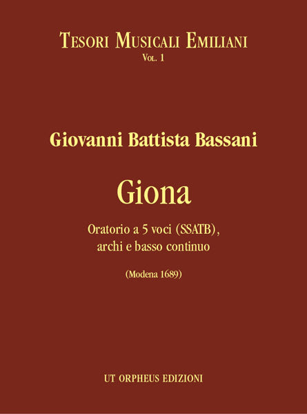 Giona. Oratorio (Score)