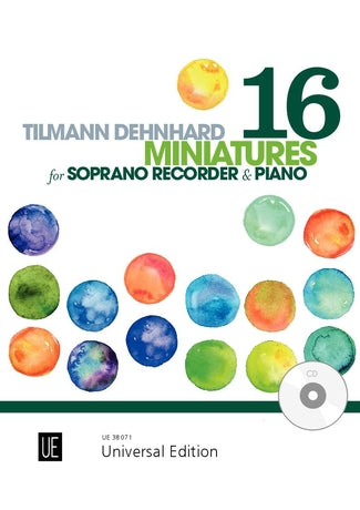 16 Miniatures [descant recorder and CD or piano accompaniment]