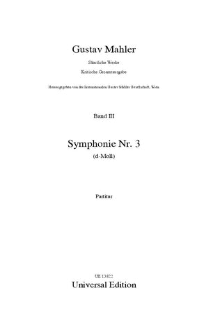 Symphony No. 3 D minor [score]