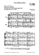 2 Männerchöre op. 14