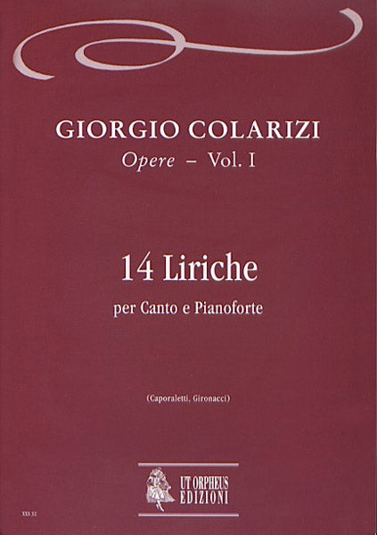 14 Liriche per Canto e Pianoforte